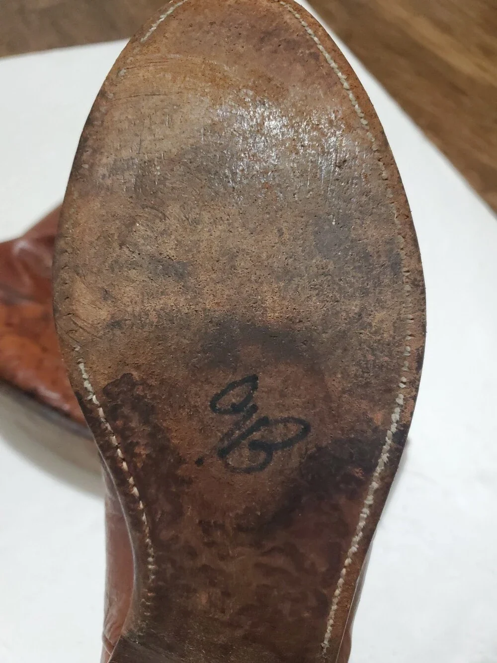 Lucchese 1883 Men’s 11.5 D Cogniac Brown Ostrich Boots